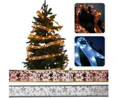 Kalėdinė LED juostelė, 5,2 m, 50 LED, šiltai balta