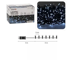 Kalėdinės LED girliandos, 100 LED, šaltai balta šviesa, 5 m