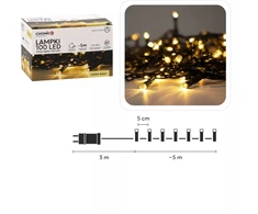 Kalėdinės LED girliandos, 100 LED, šiltai balta šviesa, 5 m