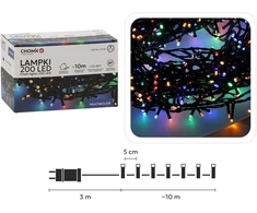Extralink Kalėdinės LED girliandos, 200 LED, daugiaspalvės, 10 m