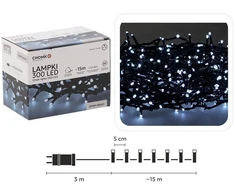 Kalėdinės LED girliandos , 300 LED, šaltai balta šviesa, 15 m