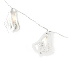 DecoKing Kalėdiniai LED varpeliai „Jingle Bells“, 10 vnt., šiltai balti