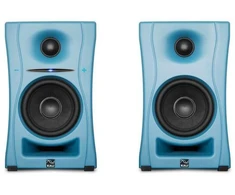 KALI AUDIO LP-UNF-B – Bluetooth monitorių pora. Daugialypės terpės garsiakalbiai, mėlyni.