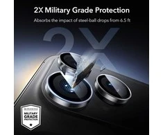 ESR Armorite kameros apsauga skirta Apple iPhone 14 Pro / Pro Max / 15 Pro / Pro Max / 16 Pro / Pro Max / 17 Pro / Pro Max – Clear