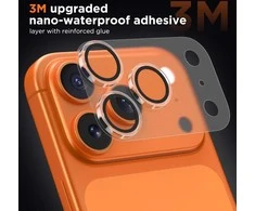 Telefono kameros apsauga Tech-Protect CamFull Fit+ Apple iPhone 17 Pro matte clear