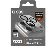 SBS Camera Glass skirtas Apple iPhone 17 Pro su D3O Technology