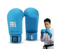 Karate pirštinės - „Mitts 2“ MĖLYNOS WKF | MOOTO