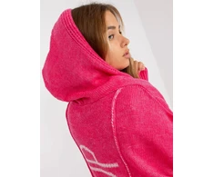 Kardiganas moterims -TW-SW-BI-M56.35-fluo rožinė