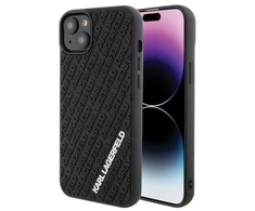 Karl Lagerfeld KLHCP15M3DMKRLK Apple iPhone 15 Plus / 14 Plus 6.7″ juodos spalvos kietas dėklas 3D Rubber Multi Lo