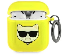 Karl Lagerfeld Choupette dėklas AirPods 1/2 - Geltonas