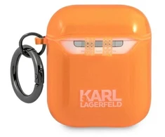 Karl Lagerfeld Choupette dėklas skirtas AirPods 1/2 - oranžinis