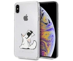 Karl Lagerfeld Choupette Fun skaidrus dėklas iPhone Xs Max