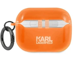 „Karl Lagerfeld Choupette Head“ dėklas „AirPods Pro“ ausinėms, oranžinis