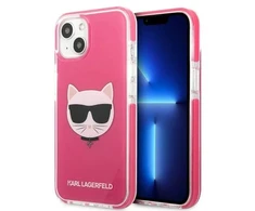Karl Lagerfeld KLHCP13STPECPI Apple iPhone 13 mini 5,4″ kietas dėklas fuschia Choupette Head