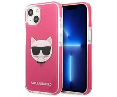 Karl Lagerfeld KLHCP13MTPECPI Apple iPhone 13/ 14 / 15 6,1″ kietas dėklas fuschia Choupette Head