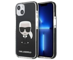 Karl Lagerfeld KLHCP13STPEIKK Apple iPhone 13 mini 5,4″ kietas dėklas juodos spalvos Iconik Karl