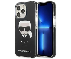 Karl Lagerfeld KLHCP13LTPEIKK Apple iPhone 13 Pro / 13 6,1″ kietas dėklas juodos spalvos Iconik Karl
