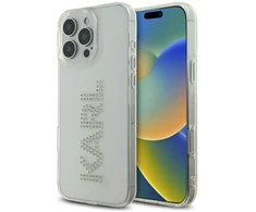 Karl Lagerfeld IML Kalnų Krištolo Logotipo dėklas iPhone 16 Pro - Skaidrus