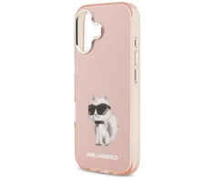 Karl Lagerfeld IML Aquarelle Choupette &amp; Logo MagSafe - dėklas skirtas Apple iPhone 17 pink