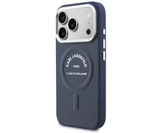 Karl Lagerfeld Karl RSG Logo MagSafe dėklas iPhone 17 Pro, mėlynas