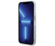 Karl Lagerfeld Karl&amp;Choupette Glitter MagSafe dėklas iPhone 15 Pro - skaidrus