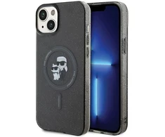 Karl Lagerfeld KLHMP15MHGKCNOK Apple iPhone 15 Plus / 14 Plus 6.7″ juodos spalvos kietas dėklas Karl&Choupette Gli