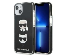 Karl Lagerfeld KLHCP13MTPE2TK Apple iPhone 13/ 14 / 15 6,1″ kietas dėklas juodos spalvos Karl&amp;Choupette Head