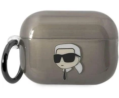 Karl Lagerfeld KKLAP2HNIKTCK Airpods Pro 2 (2022/2023) dėklas juodos spalvos Ikonik Karl Lagerfeld