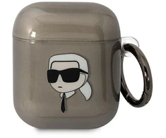 Karl Lagerfeld KLA2HNIKTCK AirPods 1/2 dėklas juodas/juodas Karl's Head
