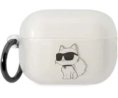 Karl Lagerfeld KLAP2HNCHTCT Airpods Pro 2 apsauginis dėklas, skaidrus, Ikonik Choupette