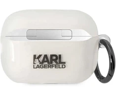 Karl Lagerfeld KLAP2HNCHTCT Airpods Pro 2 apsauginis dėklas, skaidrus, Ikonik Choupette