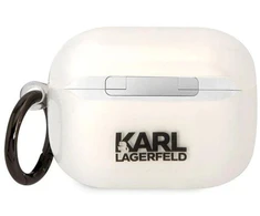 Karl Lagerfeld KLAPHNCHTCT Skaidrus dėklas Airpods Pro Ikonik Choupette