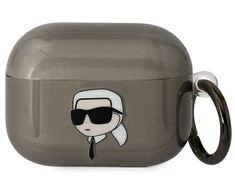 Karl Lagerfeld KLAPHNIKTCK AirPods Pro dėklas juodos spalvos Karl`s Head