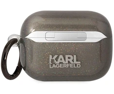 Karl Lagerfeld KLAPHNKCTGK Airpods Pro dėklas juoda/juodas blizgus Karl&amp;Choupette
