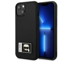 Karl Lagerfeld KLHCP13S3DKPK Apple iPhone 13 mini 5,4″ juodos spalvos kietas dėklas Ikonik Patch