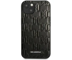 Karl Lagerfeld KLHCP13SMNMP1K Apple iPhone 13 mini 5,4″ kietas dėklas juodos spalvos Monogram Plaque