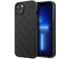 Karl Lagerfeld KLHCP13SPTLK Apple iPhone 13 mini 5,4″ kietas dėklas juodos spalvos Perforated Allover