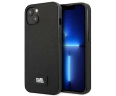 Karl Lagerfeld KLHCP13SSFMP2K Apple iPhone 13 mini 5,4″ kietas dėklas juodos spalvos Saffiano Plaque