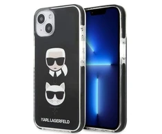 Karl Lagerfeld KLHCP13STPE2TK Apple iPhone 13 mini 5,4″ kietas dėklas juodos spalvos Karl&Choupette Head