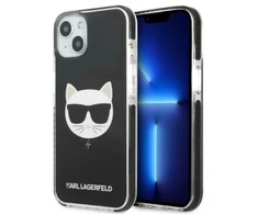 Karl Lagerfeld KLHCP13STPECK Apple iPhone 13 mini 5,4″ kietas dėklas juodos spalvos Choupette Head