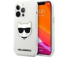Dėklas Karl Lagerfeld KLHCP13XCTR iPhone 13 Pro Max 6.7, skaidrus, Choupette Head