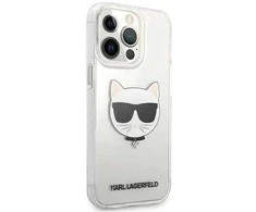 Dėklas Karl Lagerfeld KLHCP13XCTR iPhone 13 Pro Max 6.7, skaidrus, Choupette Head