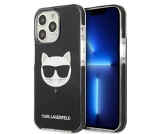 Karl Lagerfeld KLHCP13XTPECK Apple iPhone 13 Pro Max 6,7″ kietas dėklas juodos spalvos Choupette Head