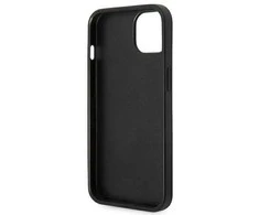 Karl Lagerfeld KLHCP14MSAPKHK iPhone 14 Plus 6,7 juodas/juodas deklas Saffiano Karl`s Head Patch