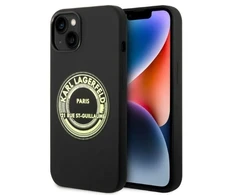 Karl Lagerfeld KLHCP14MSRSGRCK Apple iPhone 14 Plus / 15 Plus 6,7″ kietas dėklas juodos spalvos Silicone RSG