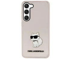 Karl Lagerfeld KLHCS23MHNCHTCP S23+ S916 rožinės spalvos kietas dėklas Ikonik Choupette