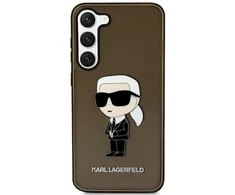 Karl Lagerfeld KLHCS23MHNIKTCK S23+ S916 juodos spalvos kietas dėklas Ikonik Karl Lagerfeld