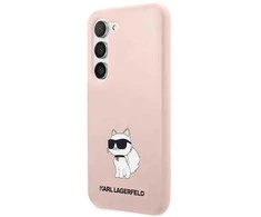 Karl Lagerfeld KLHCS23MSNCHBCP S23+ S916 kietas dėklas rožinės spalvos Silicone Choupette
