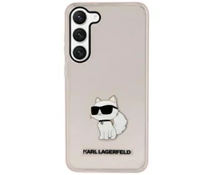 Karl Lagerfeld KLHCS23SHNCHTCP S23 S911 rožinės spalvos kietas dėklas Ikonik Choupette