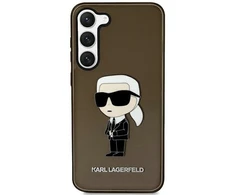 Karl Lagerfeld KLHCS23SHNIKTCK S23 S911 juodos spalvos kietas dėklas Ikonik Karl Lagerfeld